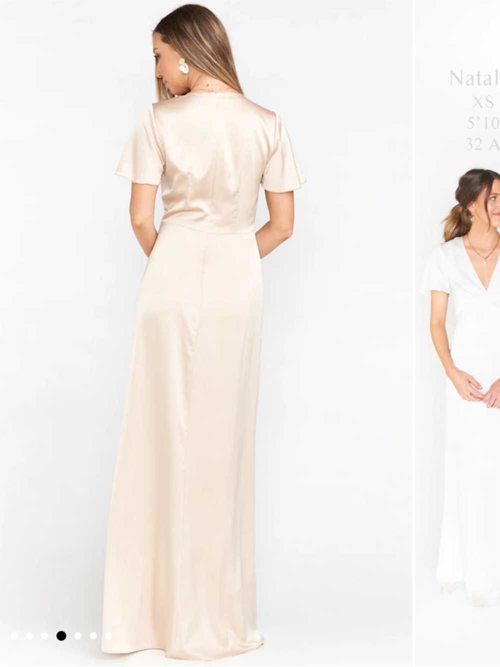 Rome twist gown in Champagne - Picture 3 of 6